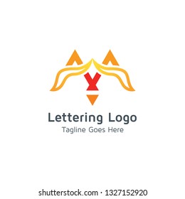 Lettering M Vector