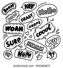 Lettering made for postcard, inspirational quote, sticker, greeting sign message decoration, posters or postcards. Isolation Speak bubble 