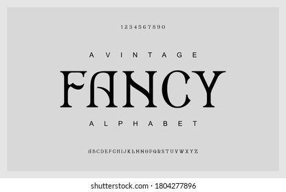 Lettering Minimalist Fashion. Elegant alphabet letters serif font and number. Typography fonts regular uppercase, lowercase.