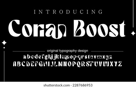 Lettering Minimalist Fashion. Elegant alphabet letters serif font and number. Typography fonts regular uppercase, lowercase.