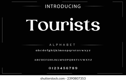Lettering Minimalist Fashion. Elegant alphabet letters serif font and number. Typography fonts regular uppercase, lowercase.