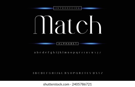 Lettering Minimalist Fashion. Elegant alphabet letters serif font and number. Typography fonts regular uppercase, lowercase.