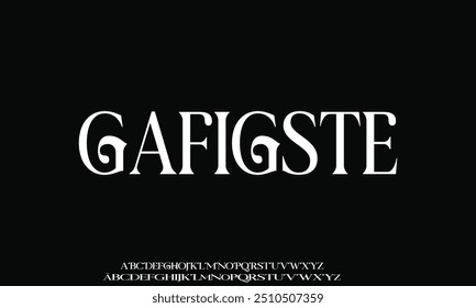 Lettering Minimalist Fashion. Elegant alphabet letters serif font and number. Typography fonts regular uppercase, lowercase.