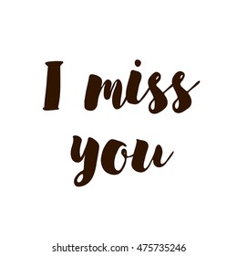 lettering i miss you
