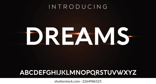 Lettering Modern Alphabet font. Futuristic designs. Typography fonts regular, typeface uppercase and lowercase.
