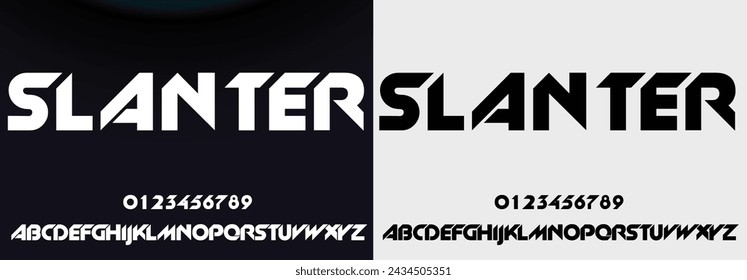 Lettering Modern Alphabet font. Futuristic designs. Typography fonts regular, typeface uppercase and lowercase.