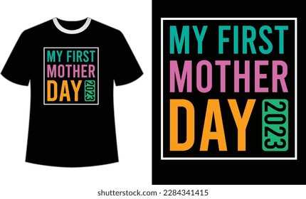 lettering Mom T-shirt Design Template