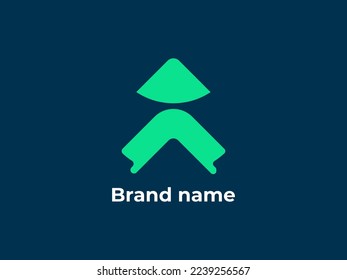 Lettering monogram logo with tree concept, letter a logo mark and identity design for company branding