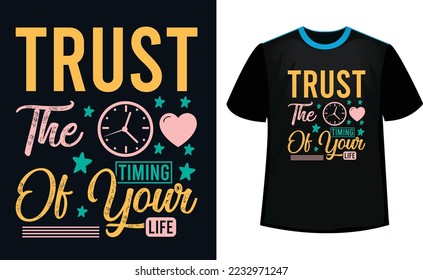 lettering Motivational T-shirt Design Template