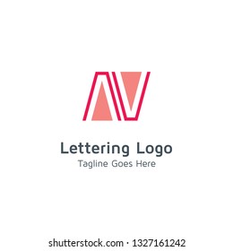 Lettering N Vector