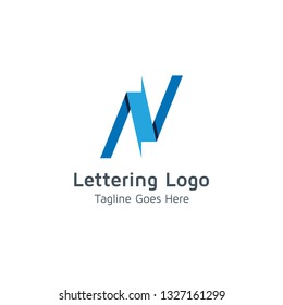 Lettering N Vector