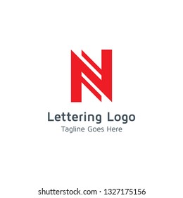 Lettering N Vector