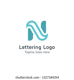 Lettering N Vector