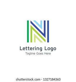 Lettering N Vector