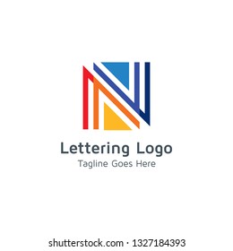 Lettering N Vector