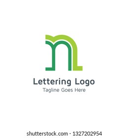 Lettering N Vector