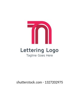Lettering N Vector