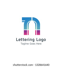 Lettering N Vector