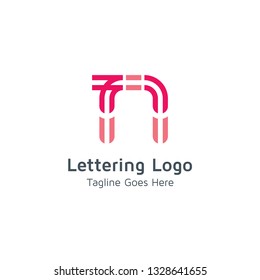 Lettering N Vector
