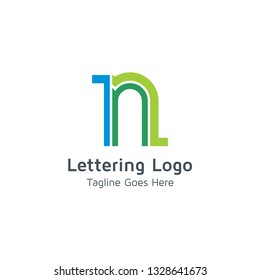 Lettering N Vector