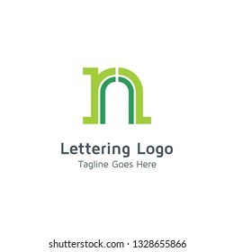 Lettering N Vector