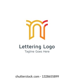 Lettering N Vector