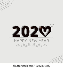 Lettering of new year 2023