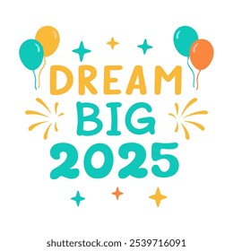 Lettering "NEW YEAR 2025" ballon, Sparklers and fireworks