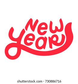 Lettering new year