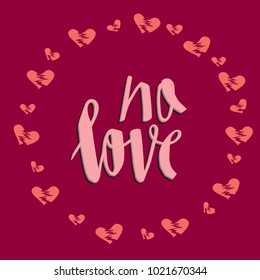 lettering no love