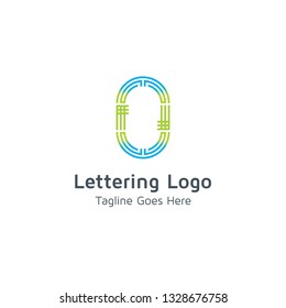 Lettering O Vector