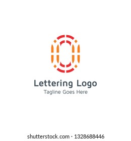 Lettering O Vector