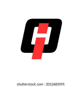 Lettering O,hand I. creative logo designs