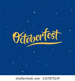 lettering oktoberfest typography