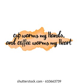 lettering on coffee theme.. Isolated vector objects on white background.