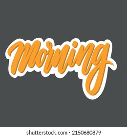 Lettering on the topic of time management