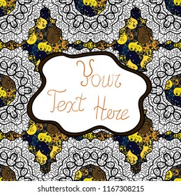 Lettering on white, black and yellow colors. English vector lettering. For tattoo. Abstract seamless pattern for clothes, boys, girls, wallpaper.