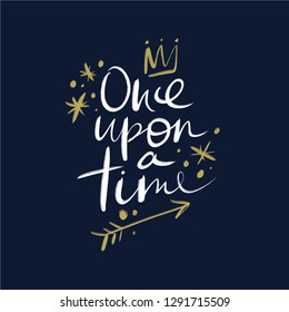 Lettering Once upon time