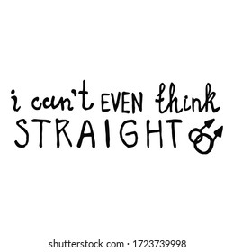 Lettering outline text in doodle style - Life,Gets,Better,Together.Hand written pride, love. Gay parade slogan. Copy space. LGBT rights symbol. Isolated. Vector hand drawn illustration.