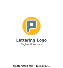 Lettering P Vector