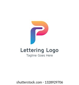 Lettering P Vector
