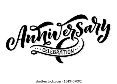 Lettering for Party invitation. 50 years anniversary celebration. Vector design concept illustration. Greeting card template. Wedding ceremony.