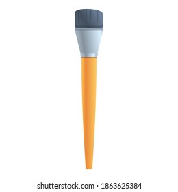 Lettering pencil brush icon. Cartoon of lettering pencil brush vector icon for web design isolated on white background