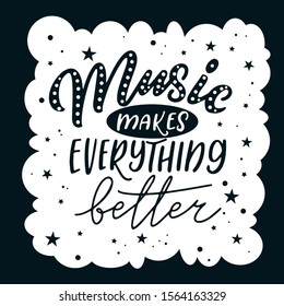 Lettering phrase for print with dance quote. Hand drawn isolated design. Calligraphy motivation poster. Vector illustration.