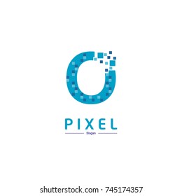 Lettering Pixel Logo Design