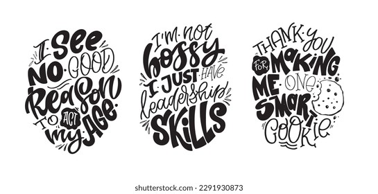 Lettering postcard about life. T-shirt design, mug print, poster, web.