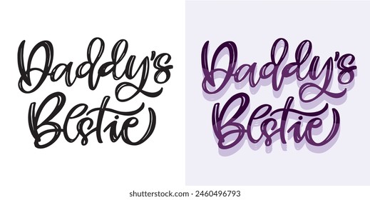 Lettering postcard about little baby.Cute hand drawn doodle lettering quote, print, t-shirt design, mug print. Baby shower.