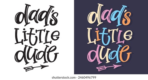 Lettering postcard about little baby.Cute hand drawn doodle lettering quote, print, t-shirt design, mug print. Baby shower.