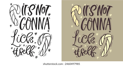 Lettering postcard. Cute hand drawn doodle lettering quote, print, t-shirt design, mug print. 100% vector image