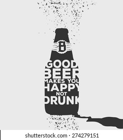 Lettering poster alcohol